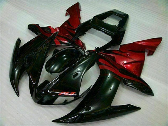 2002-2003 Noir Rouge Yamaha YZF R1 Carénages Moto 2002-2003 Noir Rouge Yamaha YZF R1 Carénages Moto