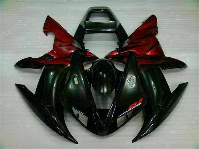 2002-2003 Noir Rouge Yamaha YZF R1 Carénages Moto 2002-2003 Noir Rouge Yamaha YZF R1 Carénages Moto
