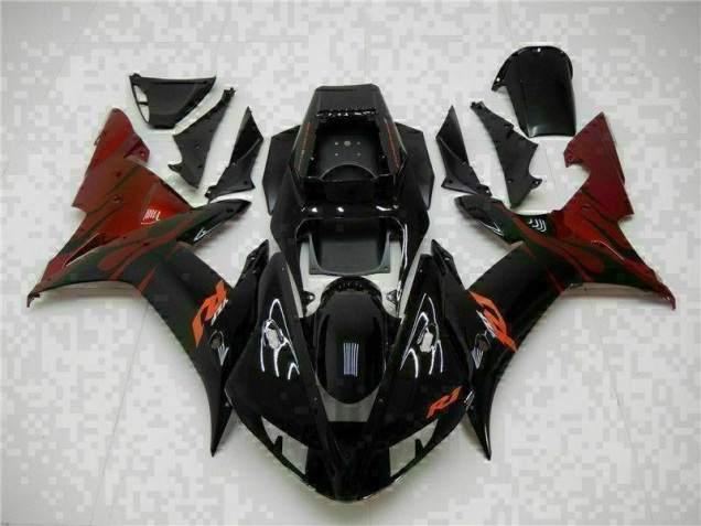 2002-2003 Noir Yamaha YZF R1 Carénages ABS 2002-2003 Noir Yamaha YZF R1 Carénages ABS
