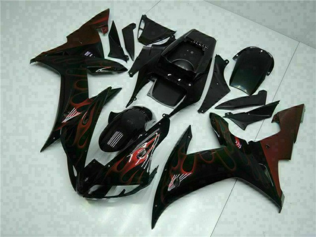 2002-2003 Noir Yamaha YZF R1 Kit Carénages Motos Complet
