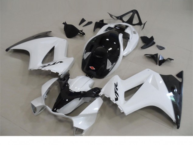 2002-2013 Blanc Noir Honda VFR800 Kit Carénages Motos Complet 2002-2013 Blanc Noir Honda VFR800 Kit Carénages Motos Complet