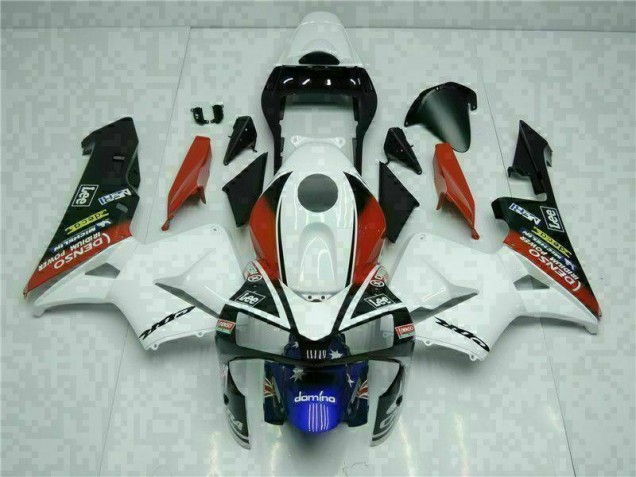 2003-2004 Blanc Bleu Honda CBR600RR Carénage Moto 2003-2004 Blanc Bleu Honda CBR600RR Carénage Moto