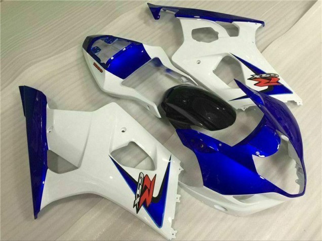 2003-2004 Blanc Bleu Suzuki GSXR 1000 Carénage Moto 2003-2004 Blanc Bleu Suzuki GSXR 1000 Carénage Moto