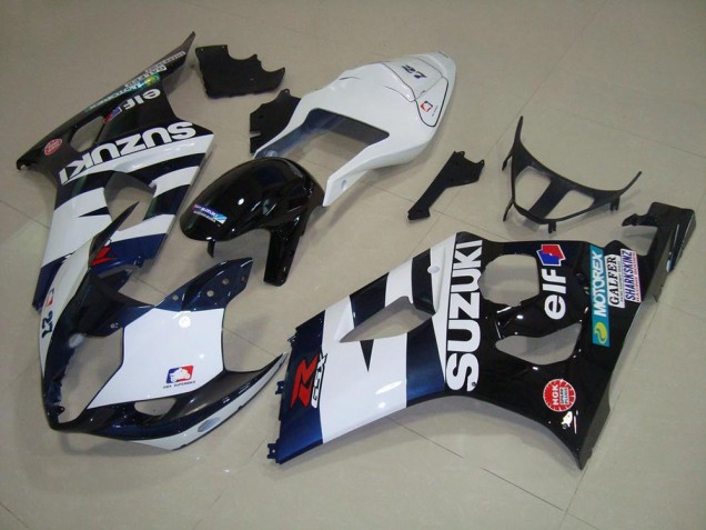 2003-2004 Blanc Noir Elf Suzuki GSXR 1000 Carénage Moto