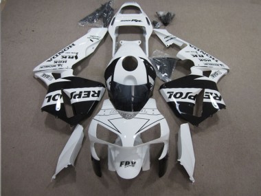 2003-2004 Blanc Noir Repsol Honda CBR600RR Carénage Moto