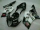 2003-2004 Blanc Noir Suzuki GSXR 1000 Kit Carénages Motos Complet