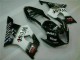 2003-2004 Blanc Noir Suzuki GSXR 1000 Kit Carénages Motos Complet