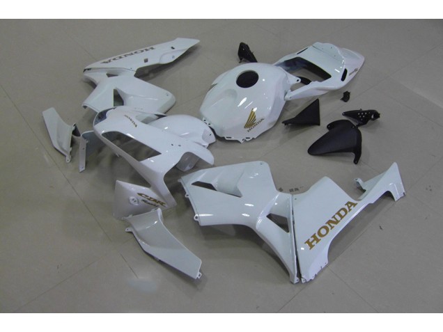 2003-2004 Blanc Or Honda CBR600RR Carénage Moto 2003-2004 Blanc Or Honda CBR600RR Carénage Moto