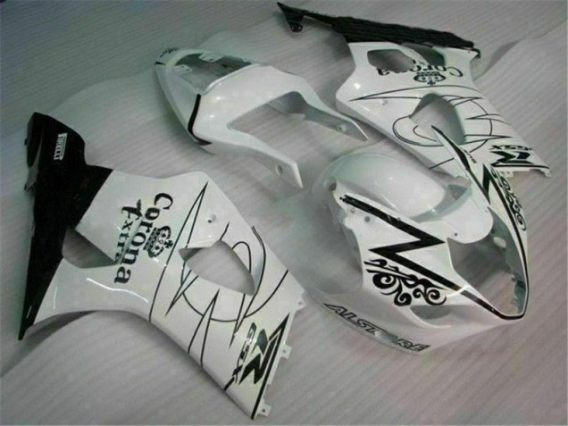 2003-2004 Blanc Suzuki GSXR 1000 Carénage Moto 2003-2004 Blanc Suzuki GSXR 1000 Carénage Moto