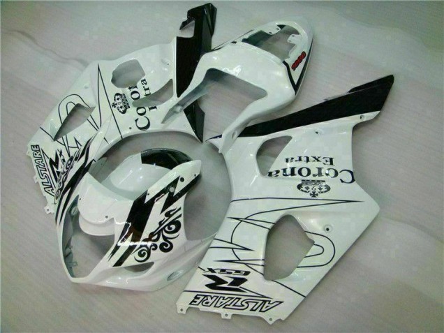2003-2004 Blanc Suzuki GSXR 1000 Carrosserie Moto