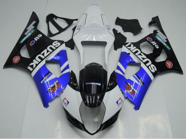 2003-2004 Bleu Blanc et Noir Suzuki GSXR 1000 Carénage Moto