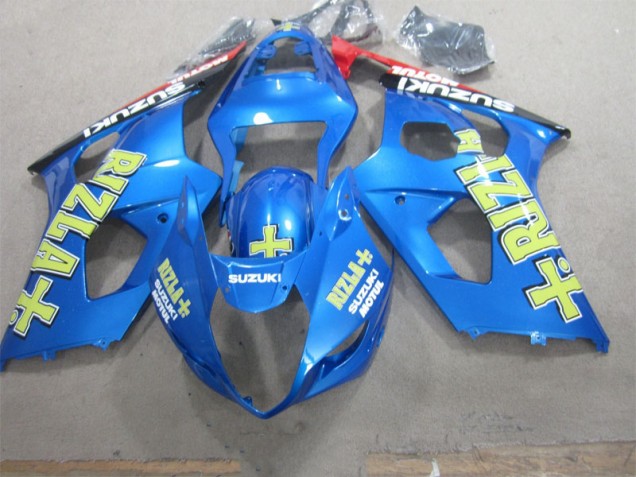 2003-2004 Bleu Jaune Rizla Suzuki GSXR 1000 Carénage Moto 2003-2004 Bleu Jaune Rizla Suzuki GSXR 1000 Carénage Moto