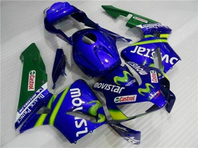 2003-2004 Bleu Vert Movistar Castrol Honda CBR600RR Carénage Moto 2003-2004 Bleu Vert Movistar Castrol Honda CBR600RR Carénage Moto