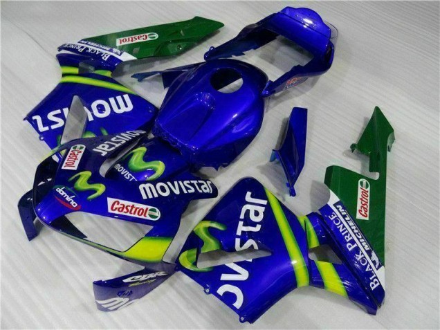2003-2004 Bleu Vert Movistar Castrol Honda CBR600RR Carénage Moto 2003-2004 Bleu Vert Movistar Castrol Honda CBR600RR Carénage Moto