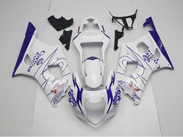 2003-2004 Bleu Whie Corona Suzuki GSXR 1000 Carénage Moto
