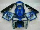 2003-2004 Bleu avec Argent Flamme Honda CBR600RR Carénage Moto 2003-2004 Bleu avec Argent Flamme Honda CBR600RR Carénage Moto