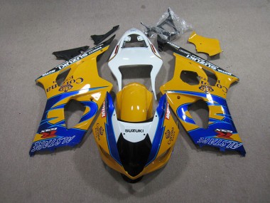 2003-2004 Jaune Bleu Corona Extra Suzuki GSXR 1000 Carénage Moto