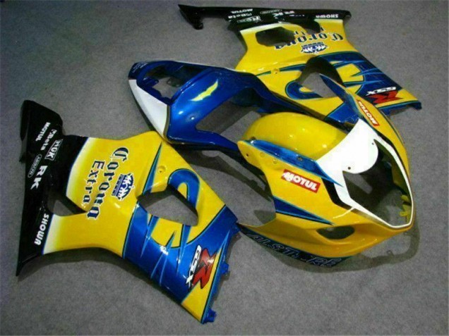 2003-2004 Jaune Bleu Suzuki GSXR 1000 Carénage Moto 2003-2004 Jaune Bleu Suzuki GSXR 1000 Carénage Moto
