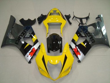 2003-2004 Jaune Gris Suzuki GSXR 1000 Carénage Moto