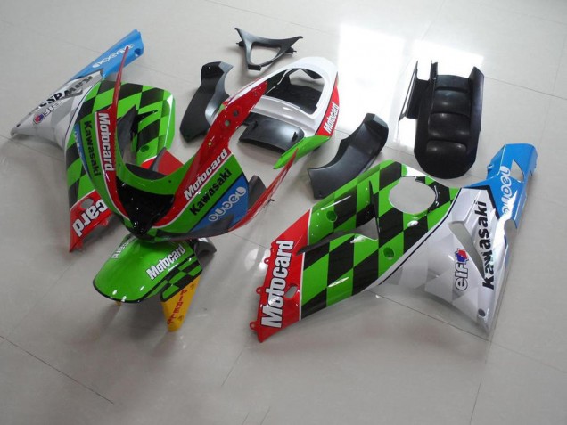 2003-2004 Motocard Kawasaki ZX6R Carénage Moto 2003-2004 Motocard Kawasaki ZX6R Carénage Moto