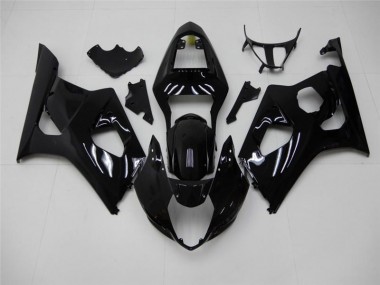 2003-2004 Noir Brillant Suzuki GSXR 1000 Kit Carénages Motos Complet