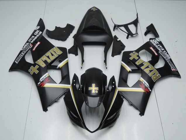2003-2004 Noir Mat Rizla Suzuki GSXR 1000 Carénage Moto 2003-2004 Noir Mat Rizla Suzuki GSXR 1000 Carénage Moto