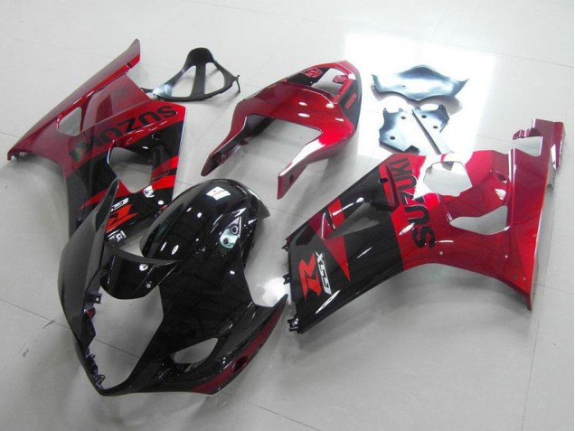 2003-2004 Noir Rouge Suzuki GSXR 1000 Carénages Moto 2003-2004 Noir Rouge Suzuki GSXR 1000 Carénages Moto