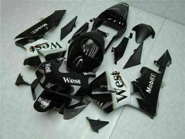2003-2004 Noir West Honda CBR600RR Carénage Moto 2003-2004 Noir West Honda CBR600RR Carénage Moto