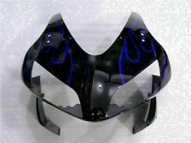 2003-2004 Noir avec Bleu Flamme Honda CBR600RR Carénage Moto