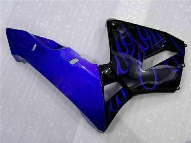 2003-2004 Noir avec Bleu Flamme Honda CBR600RR Carénage Moto