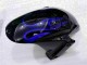 2003-2004 Noir avec Bleu Flamme Honda CBR600RR Carénage Moto