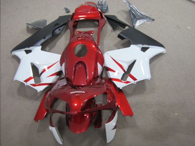 2003-2004 Rouge Blanc Honda CBR600RR Carrosserie Moto