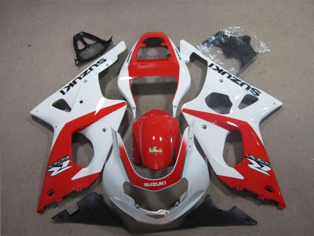 2003-2004 Rouge Blanc Suzuki GSXR 1000 Carénages Moto 2003-2004 Rouge Blanc Suzuki GSXR 1000 Carénages Moto