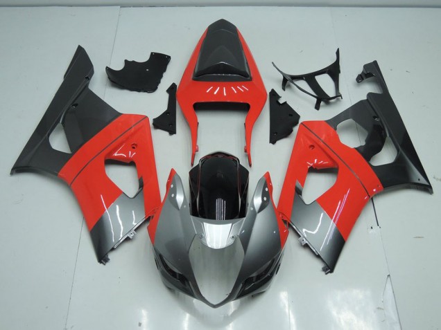 2003-2004 Rouge et Gris Suzuki GSXR 1000 Carénage Moto 2003-2004 Rouge et Gris Suzuki GSXR 1000 Carénage Moto
