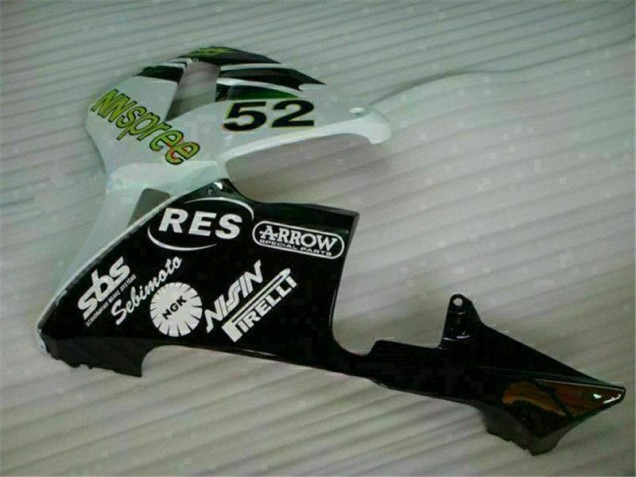 2003-2004 Vert Blanc Noir Honda CBR600RR Carénage Moto 2003-2004 Vert Blanc Noir Honda CBR600RR Carénage Moto
