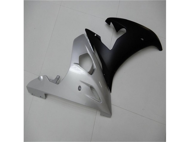 2003-2005 Argent Noir Yamaha YZF R6 Carénage Moto 2003-2005 Argent Noir Yamaha YZF R6 Carénage Moto
