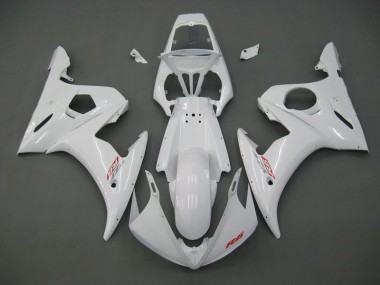 2003-2005 Blanc Yamaha YZF R6 Carénage Moto