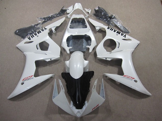 2003-2005 Blanc Yamaha YZF R6 Carénages Moto 2003-2005 Blanc Yamaha YZF R6 Carénages Moto