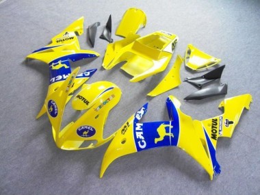2003-2005 Jaune Bleu Motul Camel Yamaha YZF R6 Carénage Moto