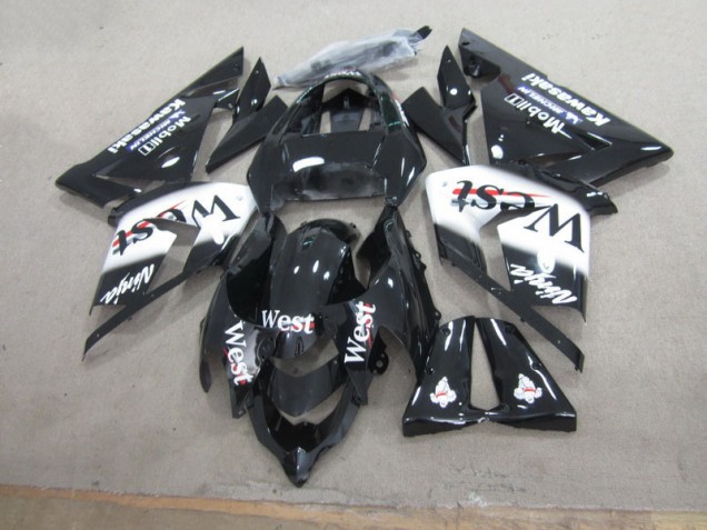 2003-2005 Noir West Ninja Kawasaki ZX10R Carénage Moto 2003-2005 Noir West Ninja Kawasaki ZX10R Carénage Moto