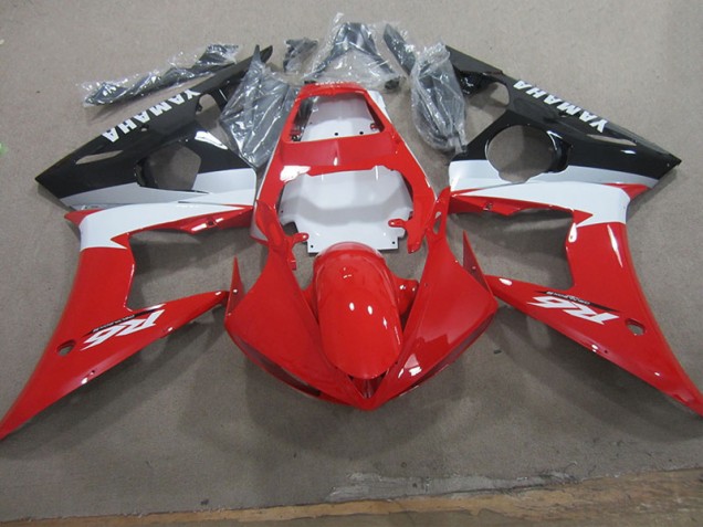 2003-2005 Rouge Blanc Décalque Yamaha YZF R6 Carénage Moto 2003-2005 Rouge Blanc Décalque Yamaha YZF R6 Carénage Moto