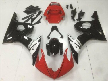2003-2005 Rouge Noir Blanc Yamaha YZF R6 Carénage Moto