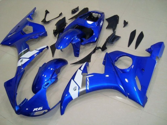 2003-2005 Style OEM Bleu Yamaha YZF R6 Carénage Moto 2003-2005 Style OEM Bleu Yamaha YZF R6 Carénage Moto