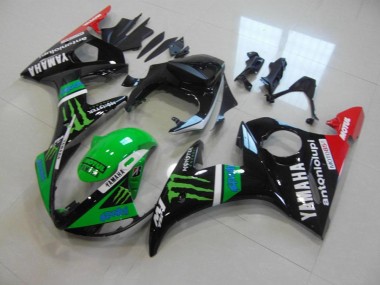 2003-2005 Vert Monster Yamaha YZF R6 Carénage Moto