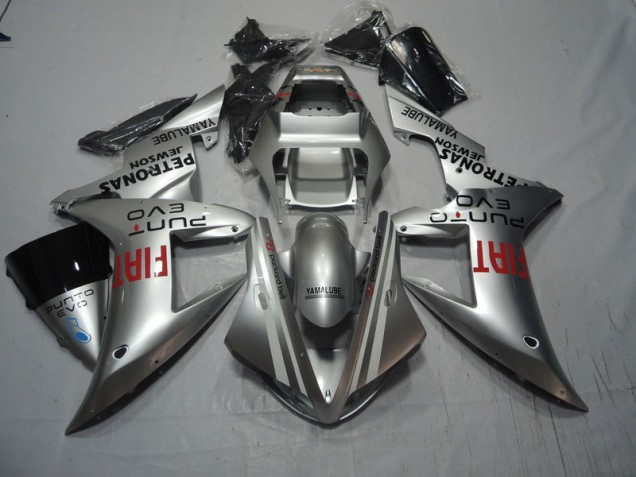 2004-2005 Argent Rouge Fiat Honda CBR1000RR Carénage Moto 2004-2005 Argent Rouge Fiat Honda CBR1000RR Carénage Moto