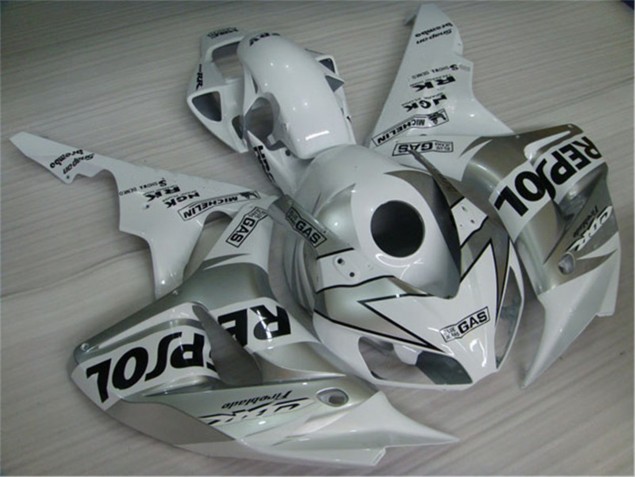 2004-2005 Blanc Argent Noir Repsol Honda CBR1000RR Carénage Moto 2004-2005 Blanc Argent Noir Repsol Honda CBR1000RR Carénage Moto