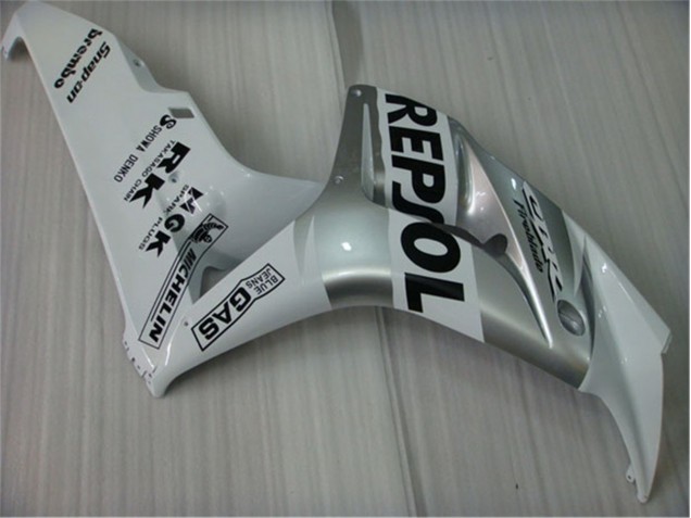 2004-2005 Blanc Argent Noir Repsol Honda CBR1000RR Carénage Moto 2004-2005 Blanc Argent Noir Repsol Honda CBR1000RR Carénage Moto