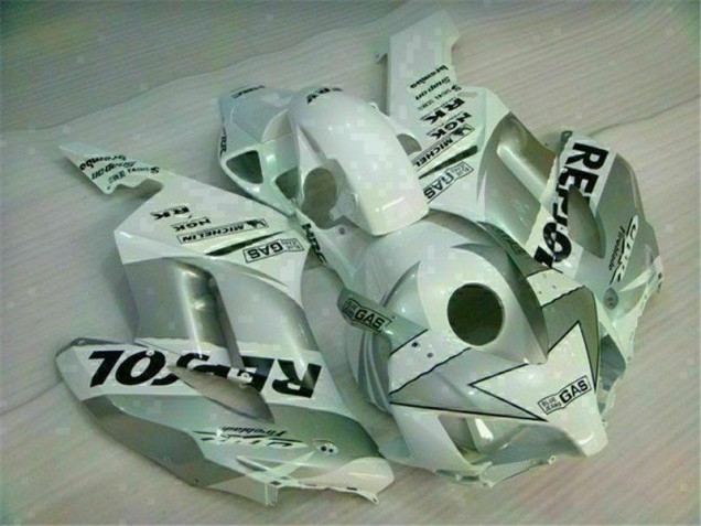 2004-2005 Blanc Argent Repsol Honda CBR1000RR Carénage Moto 2004-2005 Blanc Argent Repsol Honda CBR1000RR Carénage Moto