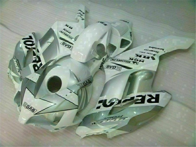 2004-2005 Blanc Argent Repsol Honda CBR1000RR Carénage Moto 2004-2005 Blanc Argent Repsol Honda CBR1000RR Carénage Moto
