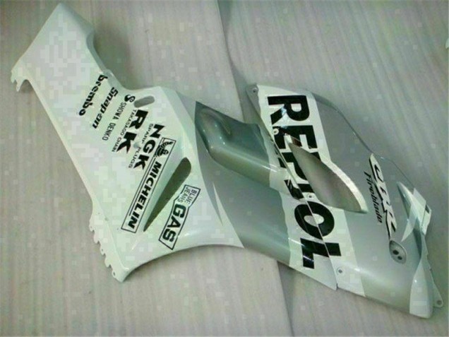 2004-2005 Blanc Argent Repsol Honda CBR1000RR Carénage Moto 2004-2005 Blanc Argent Repsol Honda CBR1000RR Carénage Moto